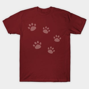 Paw of Hearts pattern T-Shirt